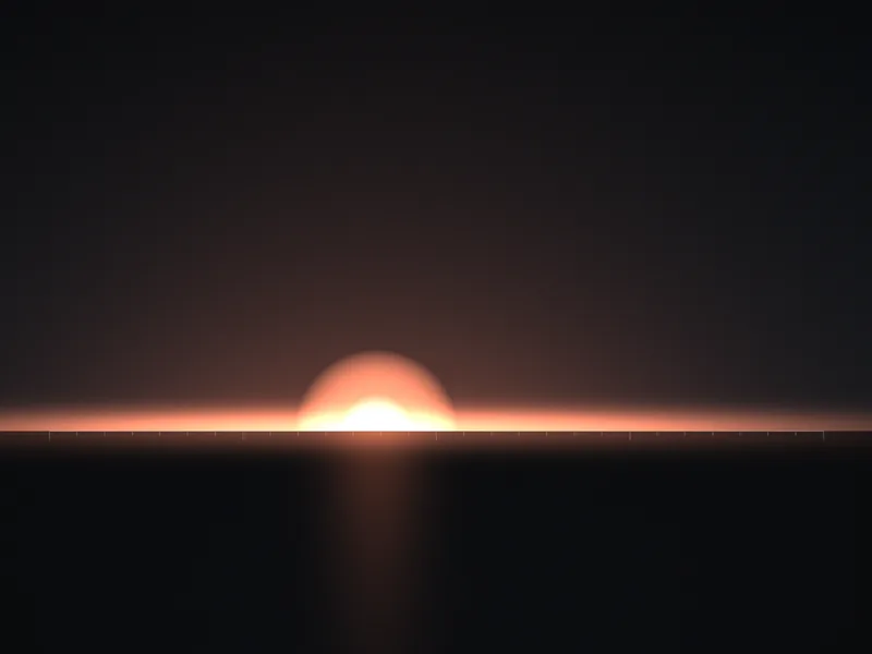 Primera luz sobre el horizonte